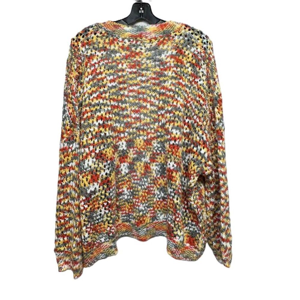 Adora Multicolored Knitted Pullover Sweater Womens Size Large